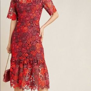 Brigette Embroidered Lace Floral Dress